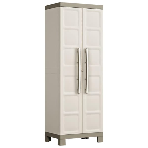 Keter Varastokaappi hyllyillä Excellence beige ja taupe 182 cm