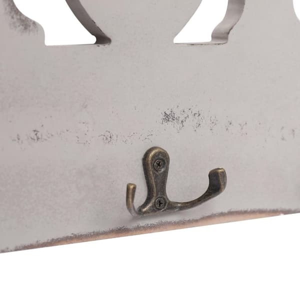 vidaXL vægophængt knagerække HOME 50 x 23 cm