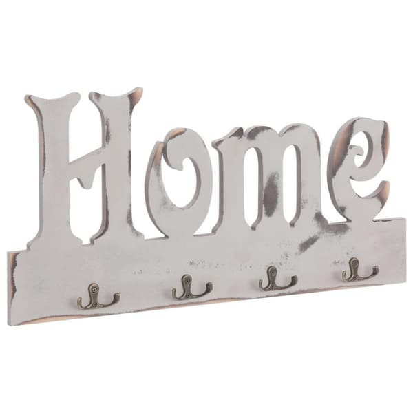vidaXL vægophængt knagerække HOME 50 x 23 cm