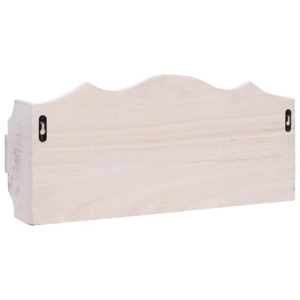 vidaXL vægmonteret knagerække 50 x 10 x 23 cm træ hvid