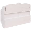 Miniatyrbilde 5 av 8: vidaXL Veggmontert garderobepanel hvit 50x10x34 cm tre