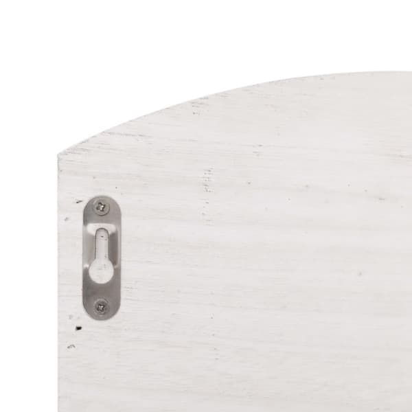 vidaXL Veggmontert garderobepanel hvit 50x10x34 cm tre