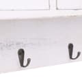 Miniatyrbilde 7 av 8: vidaXL Veggmontert garderobepanel hvit 50x10x34 cm tre