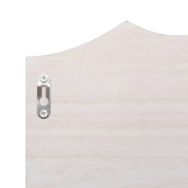 vidaXL Veggmontert garderobepanel hvit 50x10x23 cm tre