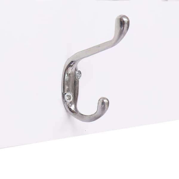 vidaXL Veggmontert garderobepanel WELCOME hvit 74x29,5 cm