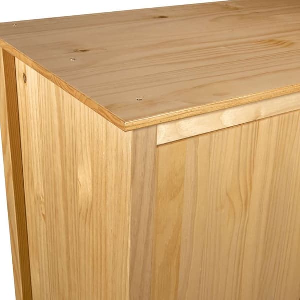 vidaXL klædeskab med 2 låger Hill 89x50x170 cm massivt fyrretræ