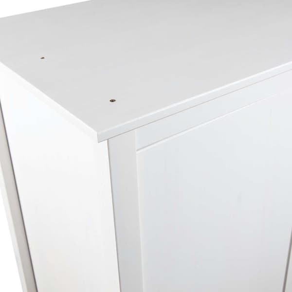 vidaXL Garderob 2 dörrar Hill vit 89x50x170 cm massiv furu