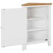 vidaXL hjørneskab 59x36x80 cm massivt egetræ