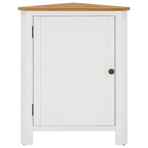 vidaXL hjørneskab 59x36x80 cm massivt egetræ