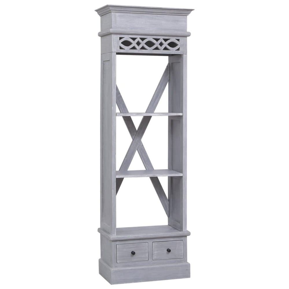 vidaXL Skåp 60x30x180 massiv mahogny