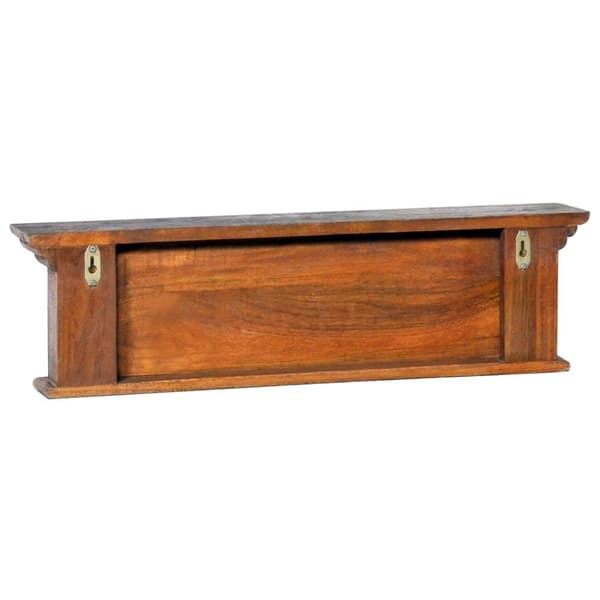 vidaXL vægmonteret knagerække 70x10x20 cm massivt teaktræ