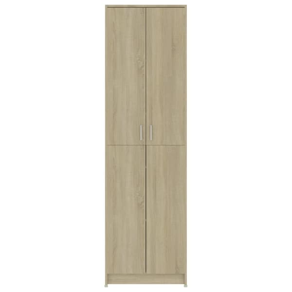 vidaXL Hallgarderob sonoma-ek 55x25x189 cm konstruerat trä