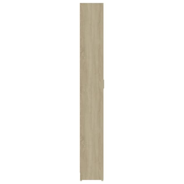 vidaXL Hallgarderob sonoma-ek 55x25x189 cm konstruerat trä
