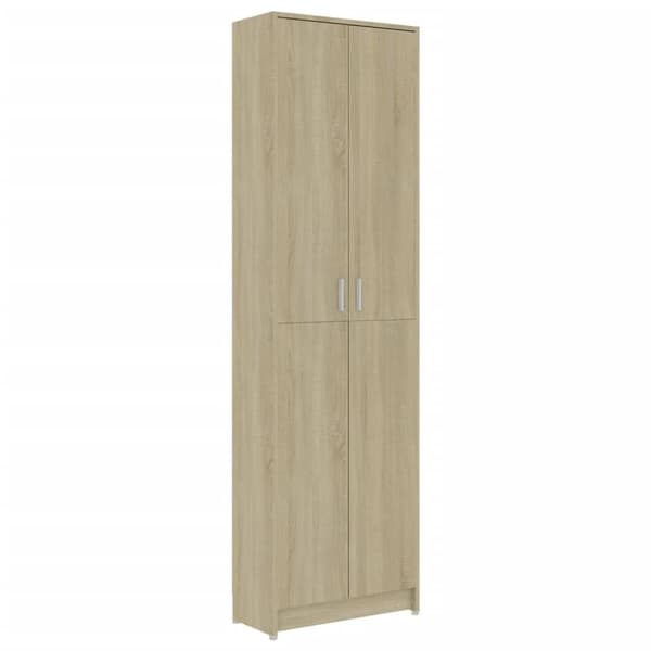 vidaXL Hallgarderob sonoma-ek 55x25x189 cm konstruerat trä
