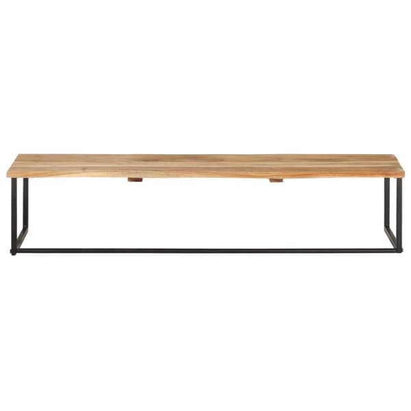 vidaXL Hatthylla med levande kant 100x35x22 cm massivt akaciaträ