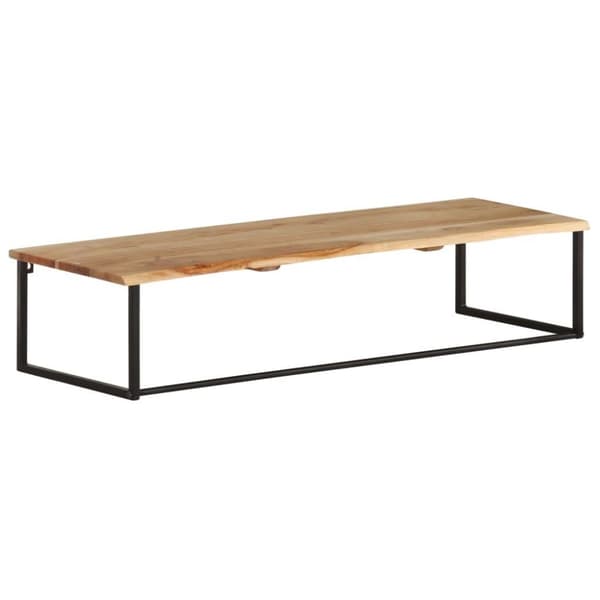vidaXL Hatthylla med levande kant 100x35x22 cm massivt akaciaträ