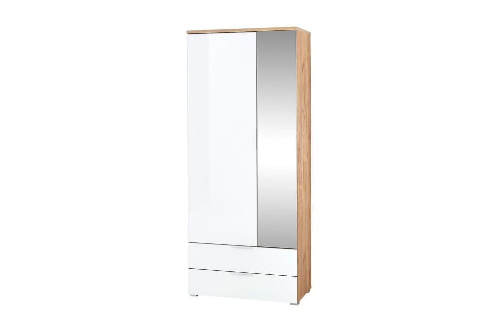 ZALA Garderob 84 cm Beige/Vit