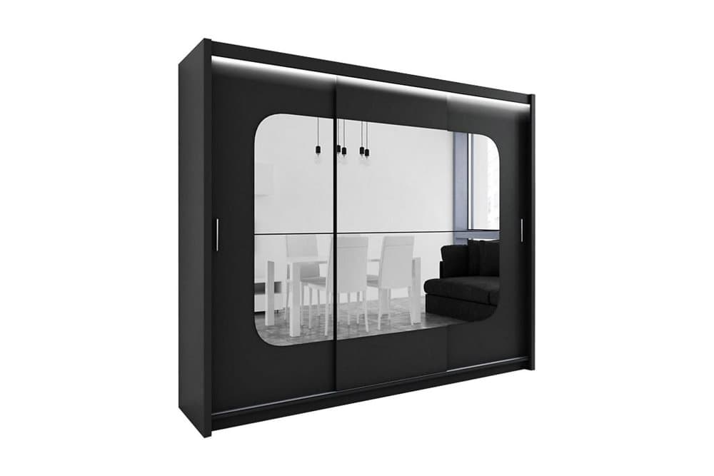 MARCY Garderob 250 Svart