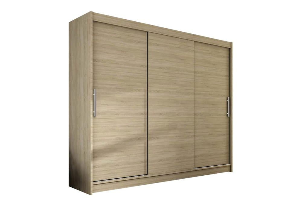 BELLE Garderob 250 Skjutdörrar Ek