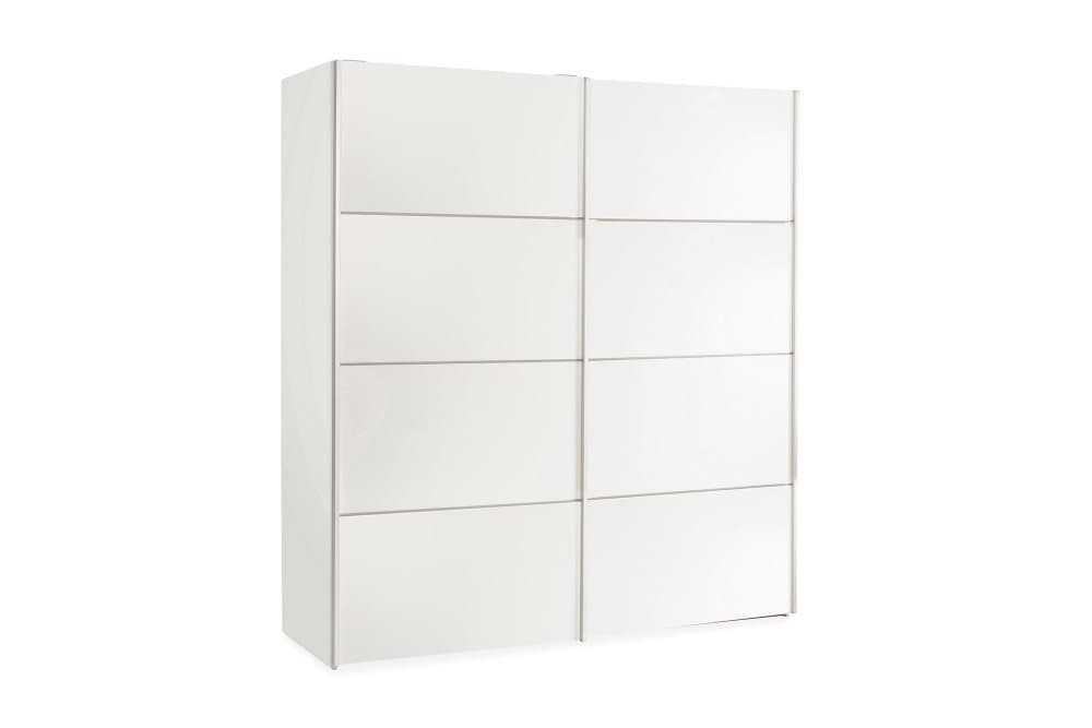 VERONA Garderob 182 2 Skjutdörrar 2 Hyllor Vit