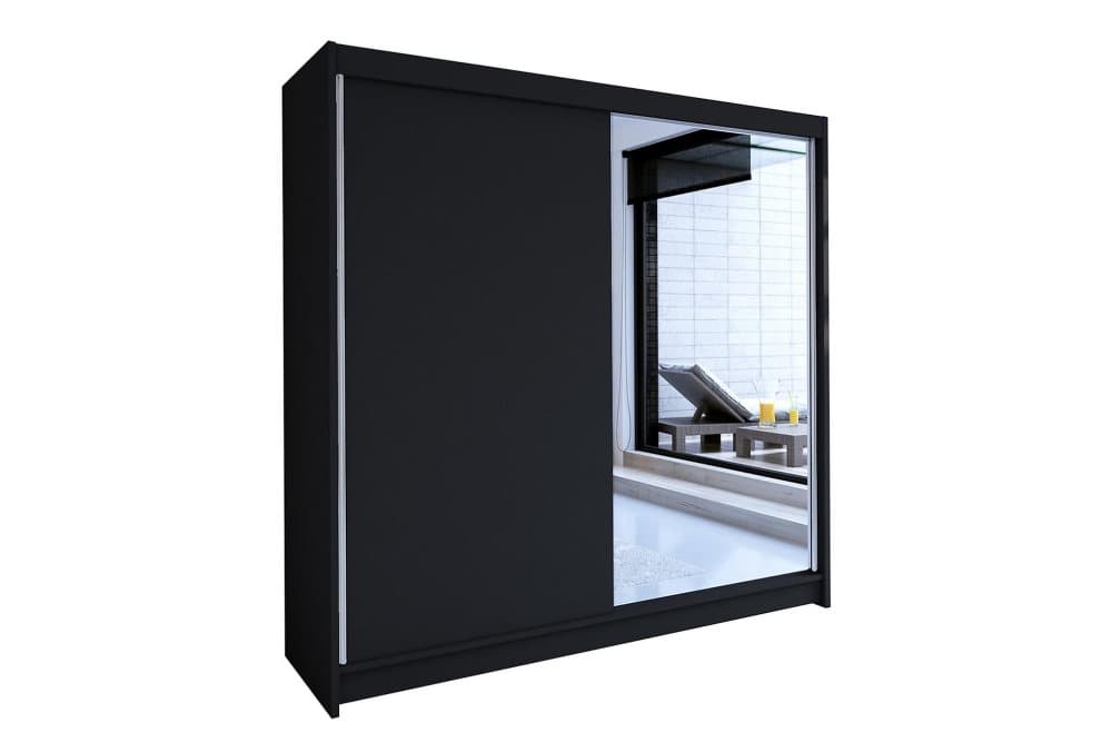 Talin Garderob 180x58x215 cm Svart