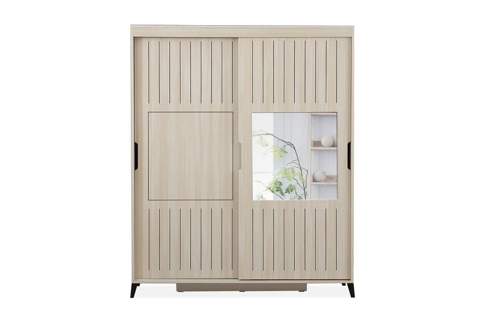 BRADLEY Garderob 150 Ljus Trä