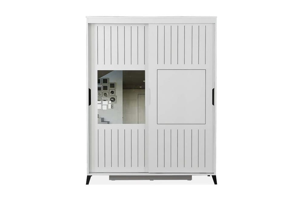 BRADLEY Garderob 140 Vit
