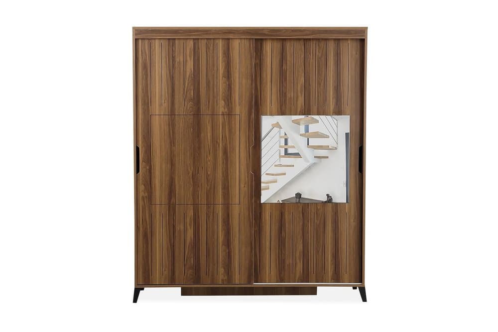 BRADLEY Garderob 170 Valnöt