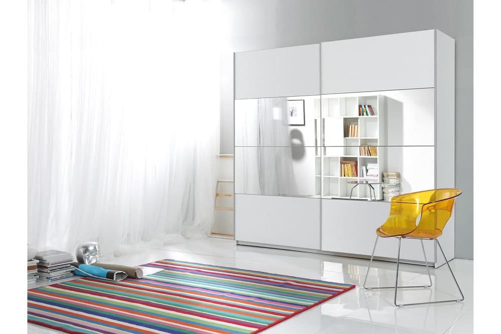 JESIA Garderob Vit/Svart