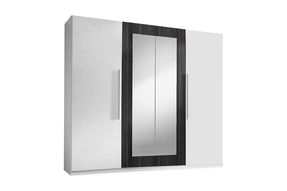 SHERLY Garderob Vit/Trä