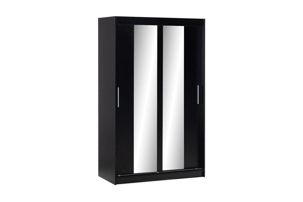 RIPA Garderob 120 cm Spegel Svart