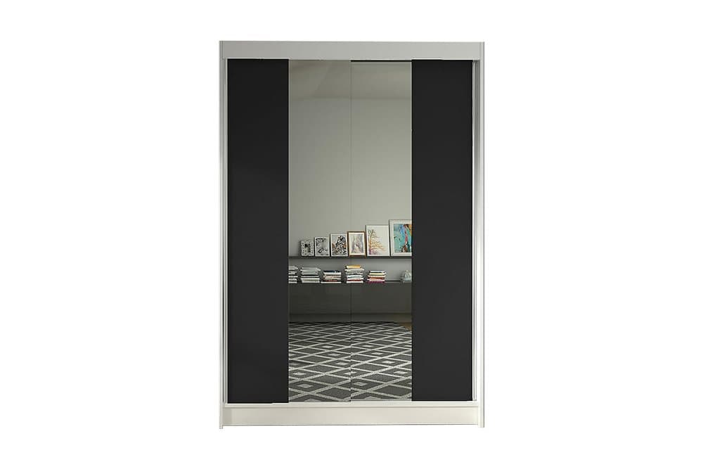 LUDGERSHALL Garderob Vit/Svart