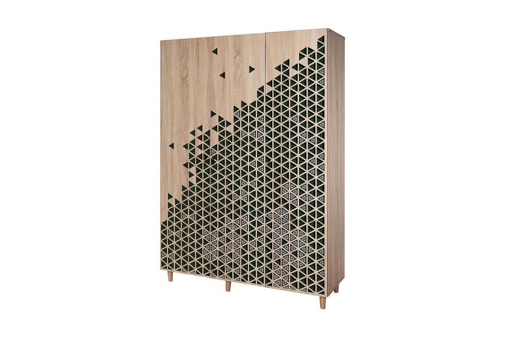 STENBYN Garderob 135 cm Brun