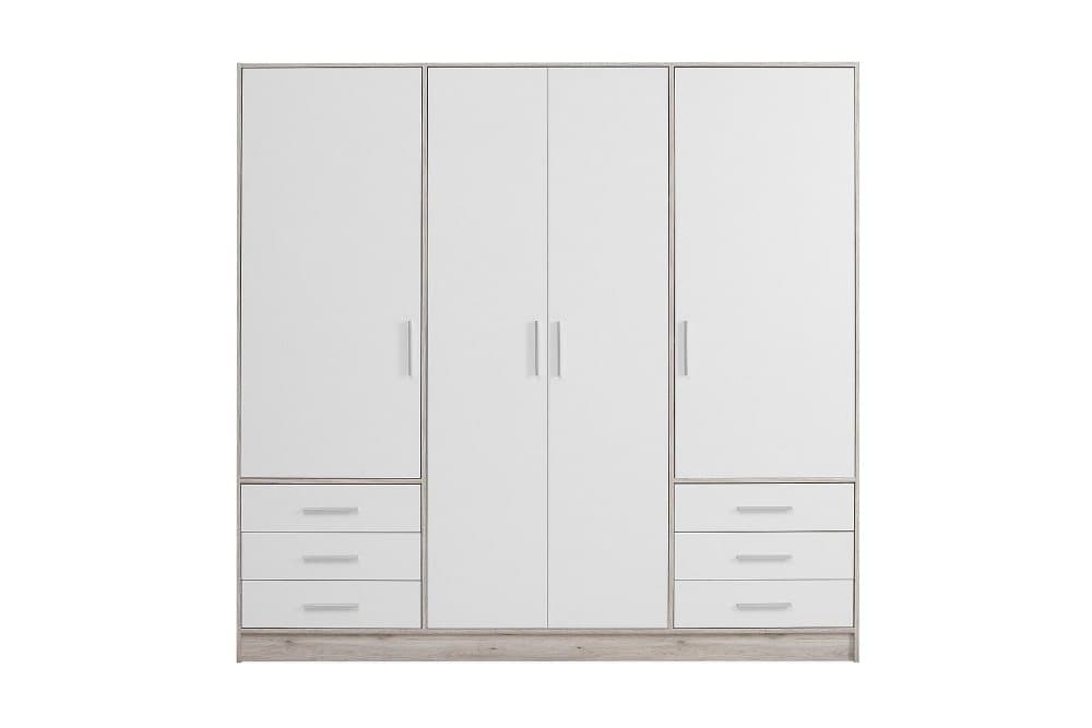 RAWSON Garderob 207 cm Brun/Vit