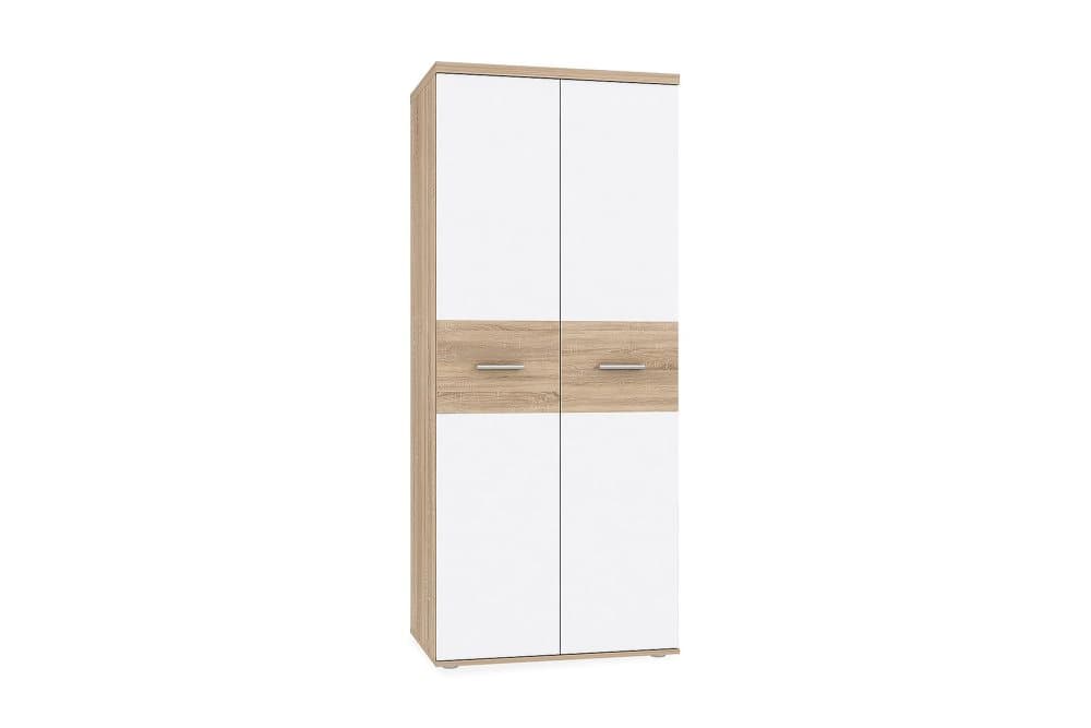 PURLPIT Garderob 80x189 cm Brun/Vit
