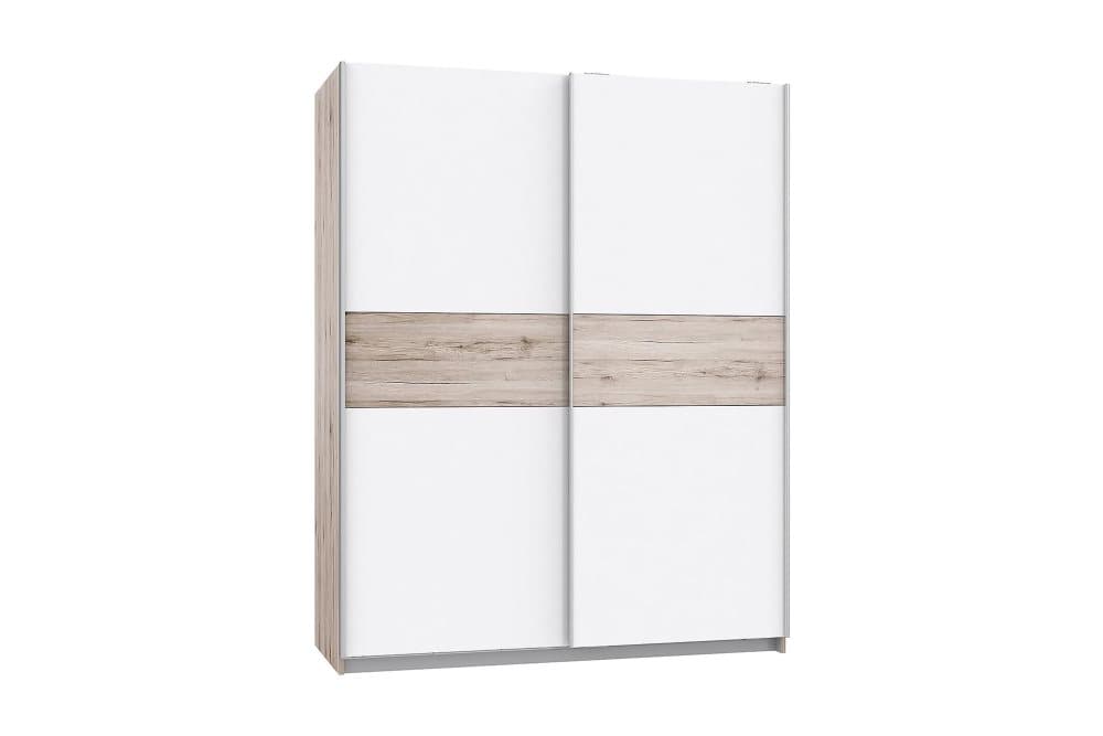 PURLPIT Garderob 150x191 cm Brun/Vit