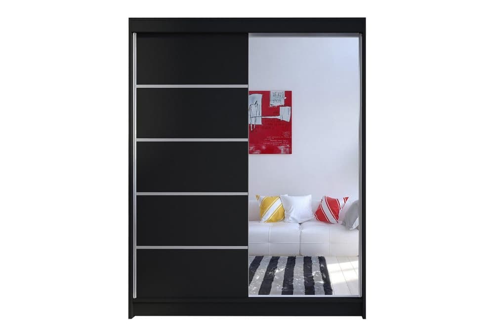 NORTHALLERTON Garderob 58x150 cm Svart