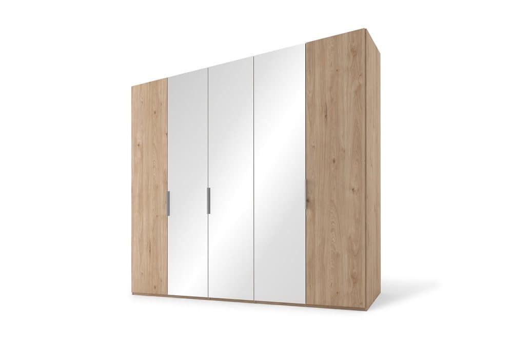 EIFFERT Garderob 250 cm Spegel Brun