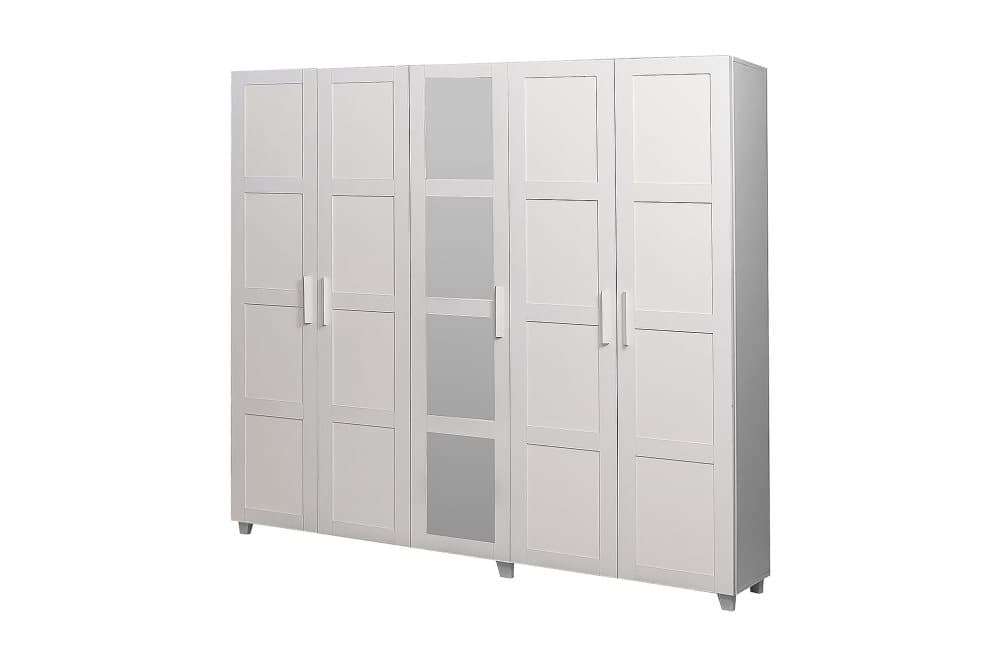 LAITE Garderob 201 cm Vit
