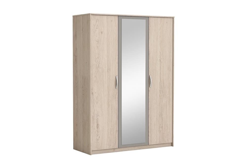 GRAPHIC Garderob 139 3 Dörrar Spegel Ek