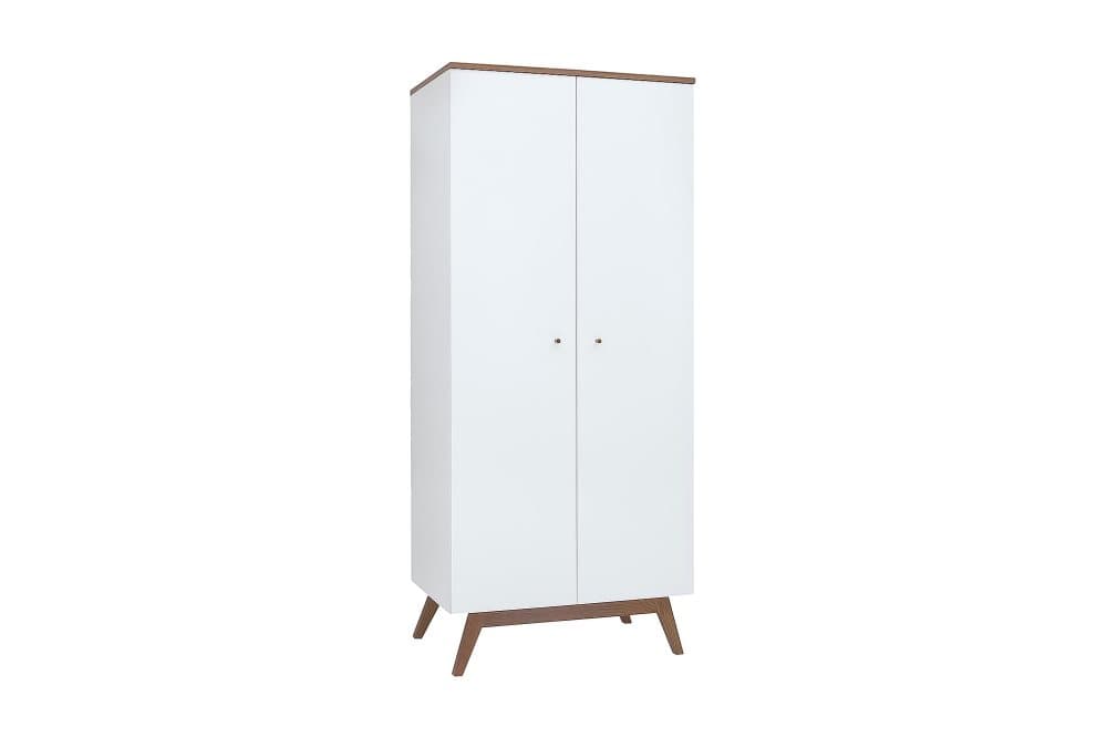 BEGOLE Garderob Vit/Trä/Natur