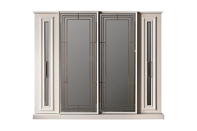 Burarik Garderobe 266x67 cm med Spejl Hvid