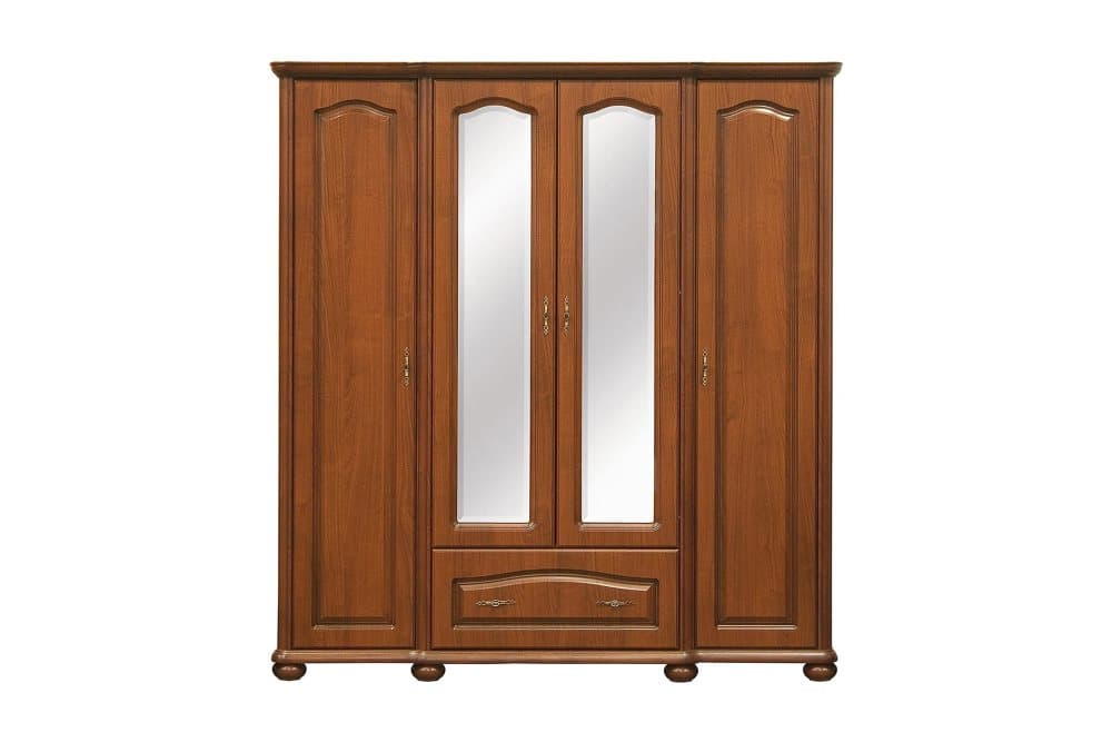 LIZOS Garderob 186x63 cm med Spegel Natur/Brun