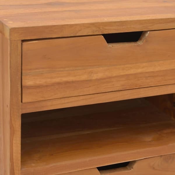 vidaXL opbevaringsskab 40x30x76 cm massivt teaktræ