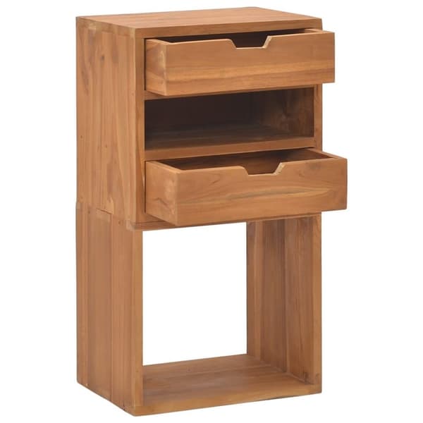 vidaXL opbevaringsskab 40x30x76 cm massivt teaktræ
