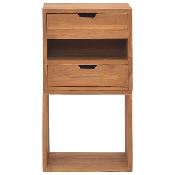 vidaXL opbevaringsskab 40x30x76 cm massivt teaktræ