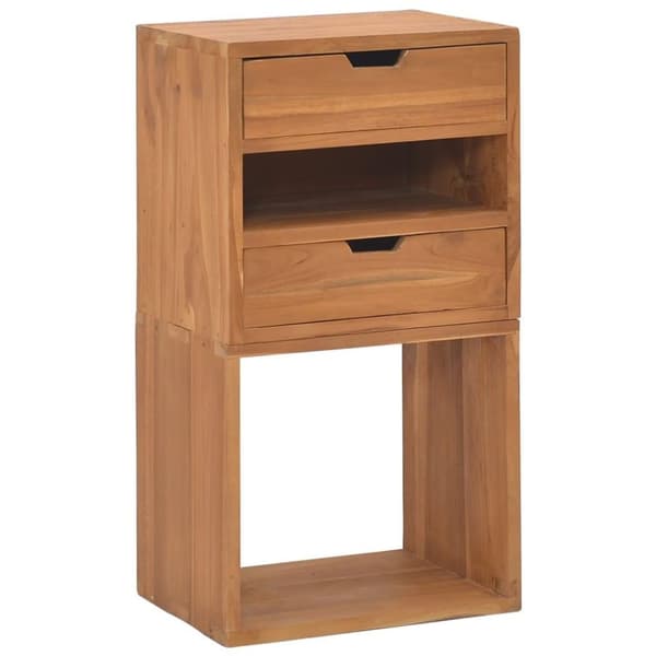 vidaXL opbevaringsskab 40x30x76 cm massivt teaktræ