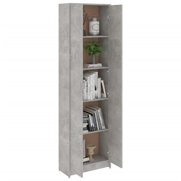 vidaXL garderobeskab 55x25x189 cm konstrueret træ betongrå