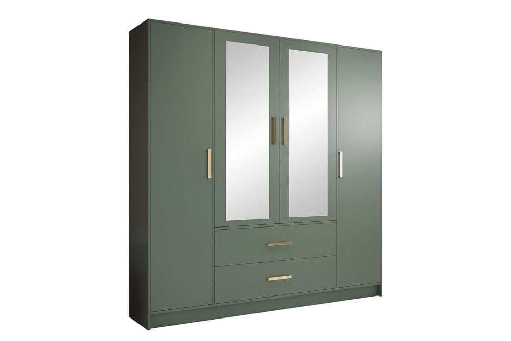 BREYDIN Garderob 201 cm Grön/Guld