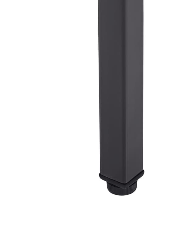 Toimistokaappi musta 38 x 185 x 50 cm teräs 5 hyllyä lukittava industriaalinen moderni